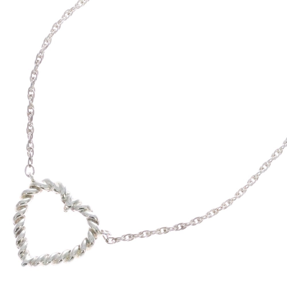 TIFFANY&Co(ティファニー) ツイスト ハート ネックレス ペンダント チェーン シルバー SV925 6.7g