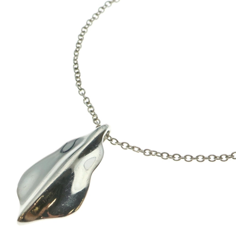 TIFFANY&Co(ティファニー) リーフ モチーフ ネックレス ペンダント チェーン シルバー SV925 9.8g
