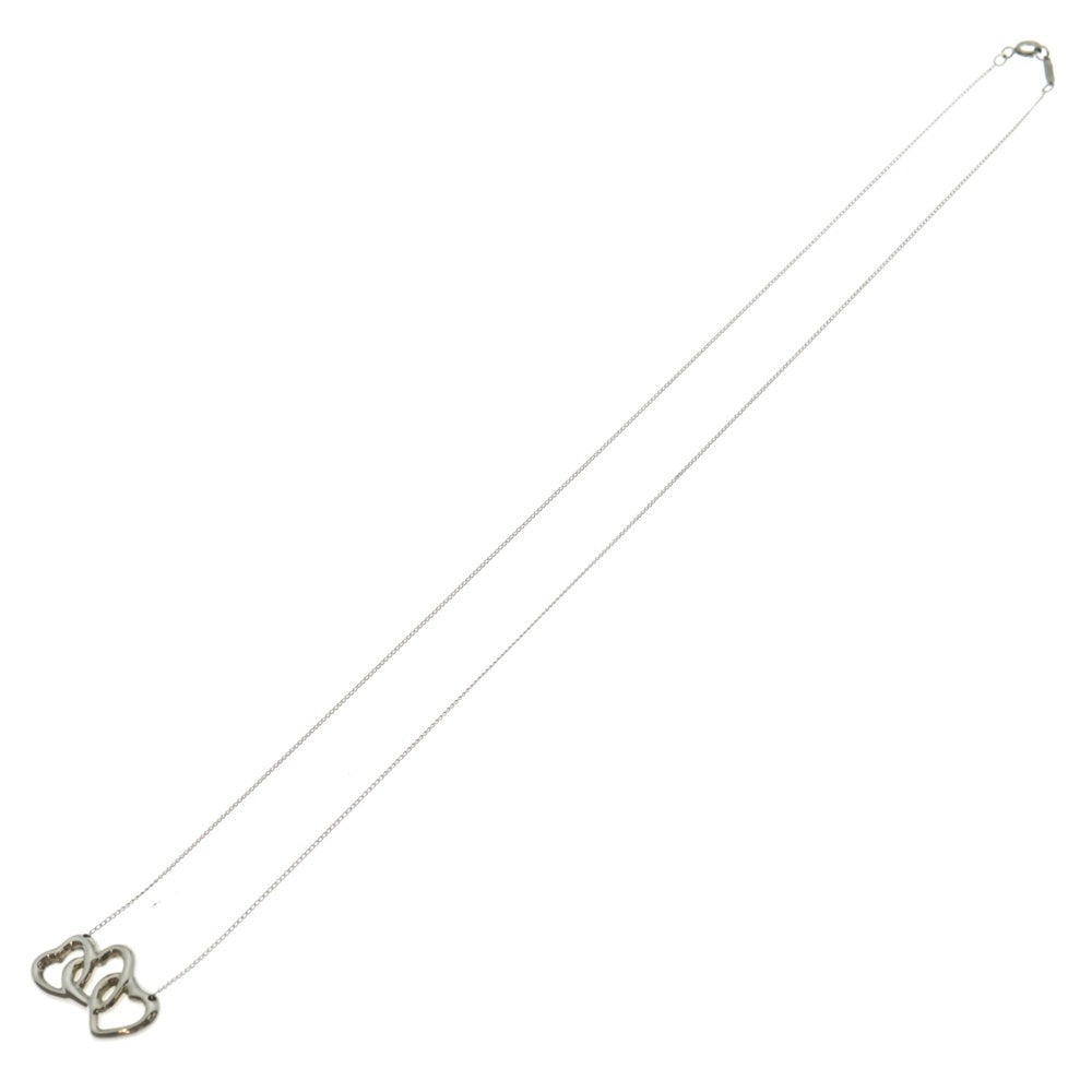 TIFFANY&Co(ティファニー) スリーオープンハート ネックレス ペンダント チェーン シルバー SV925 3.8g