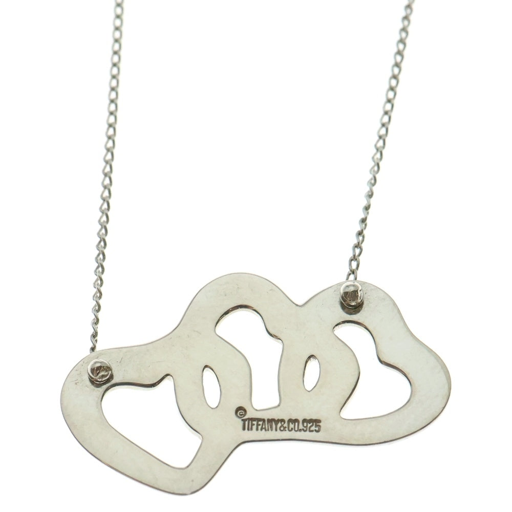 TIFFANY&Co(ティファニー) スリーオープンハート ネックレス ペンダント チェーン シルバー SV925 3.8g