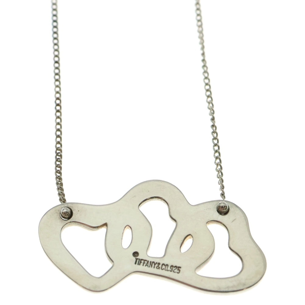 TIFFANY&Co(ティファニー) スリーオープンハート ネックレス ペンダント チェーン シルバー SV925 3.8g