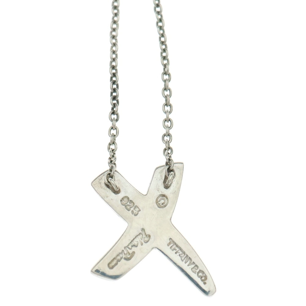 TIFFANY&Co(ティファニー) キス クロス ネックレス ペンダント チェーン シルバー SV925 2.4g