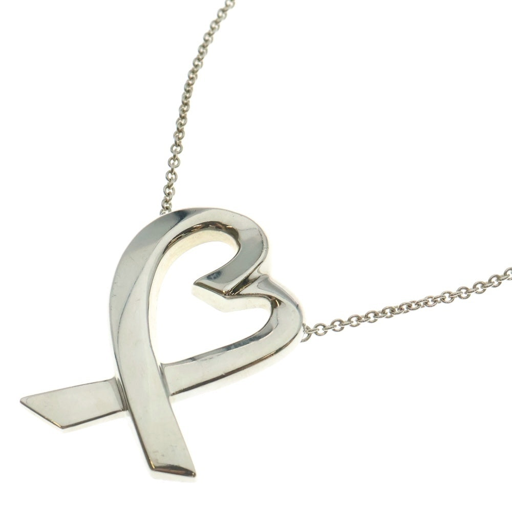 TIFFANY&Co(ティファニー) ラビングハート ラージ ネックレス ペンダント チェーン シルバー SV925 12.6g