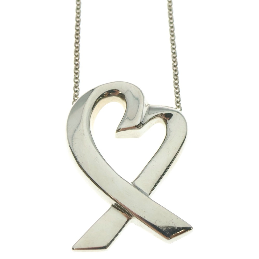 TIFFANY&Co(ティファニー) ラビングハート ラージ ネックレス ペンダント チェーン シルバー SV925 12.6g