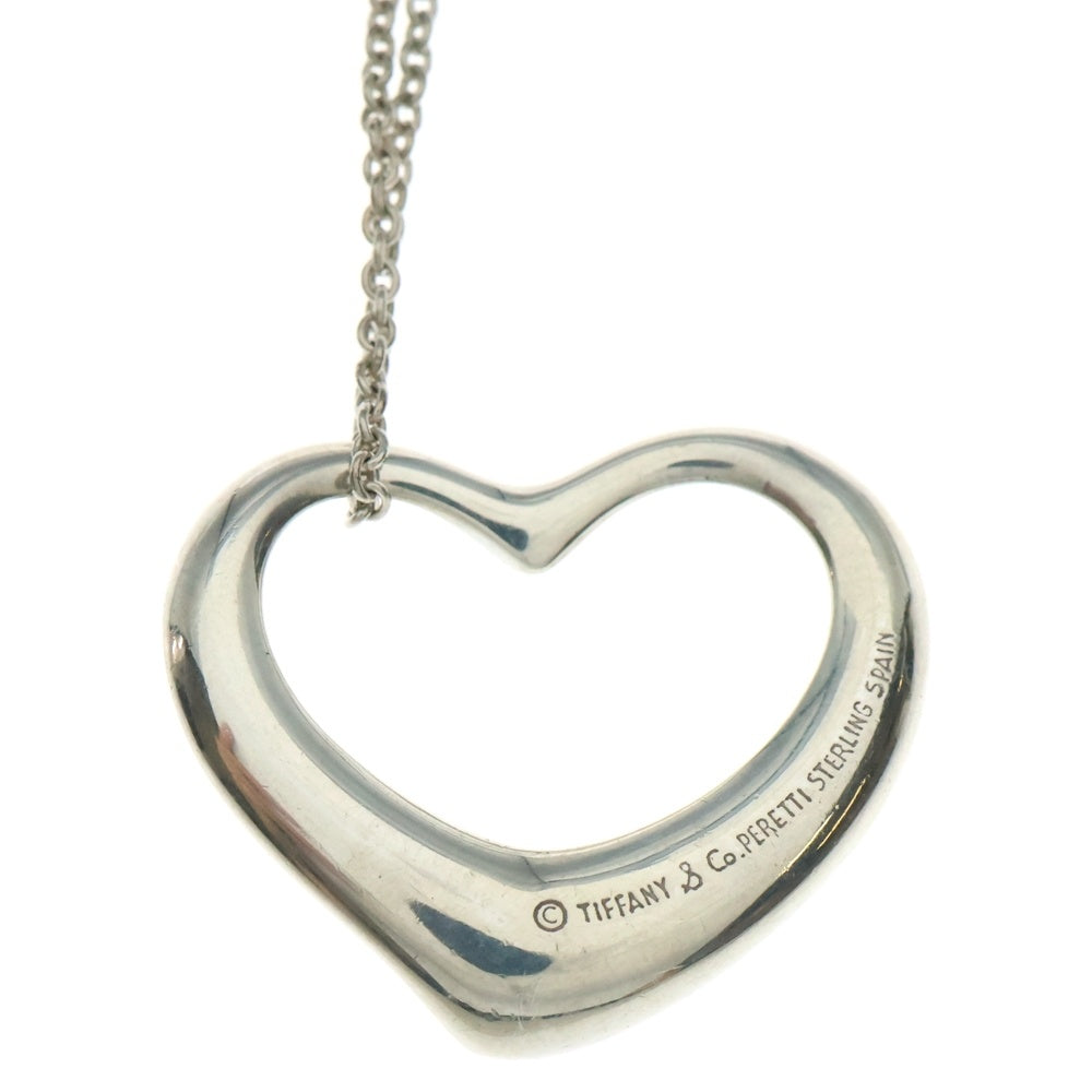 TIFFANY&Co(ティファニー) オープンハート ネックレス ラージ ペンダント チェーン シルバー SV925 8.5g