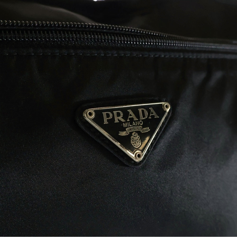 PRADA(プラダ) トートバッグ ハンドバッグ ブラック ナイロン トライアングル ロゴプレート B7790