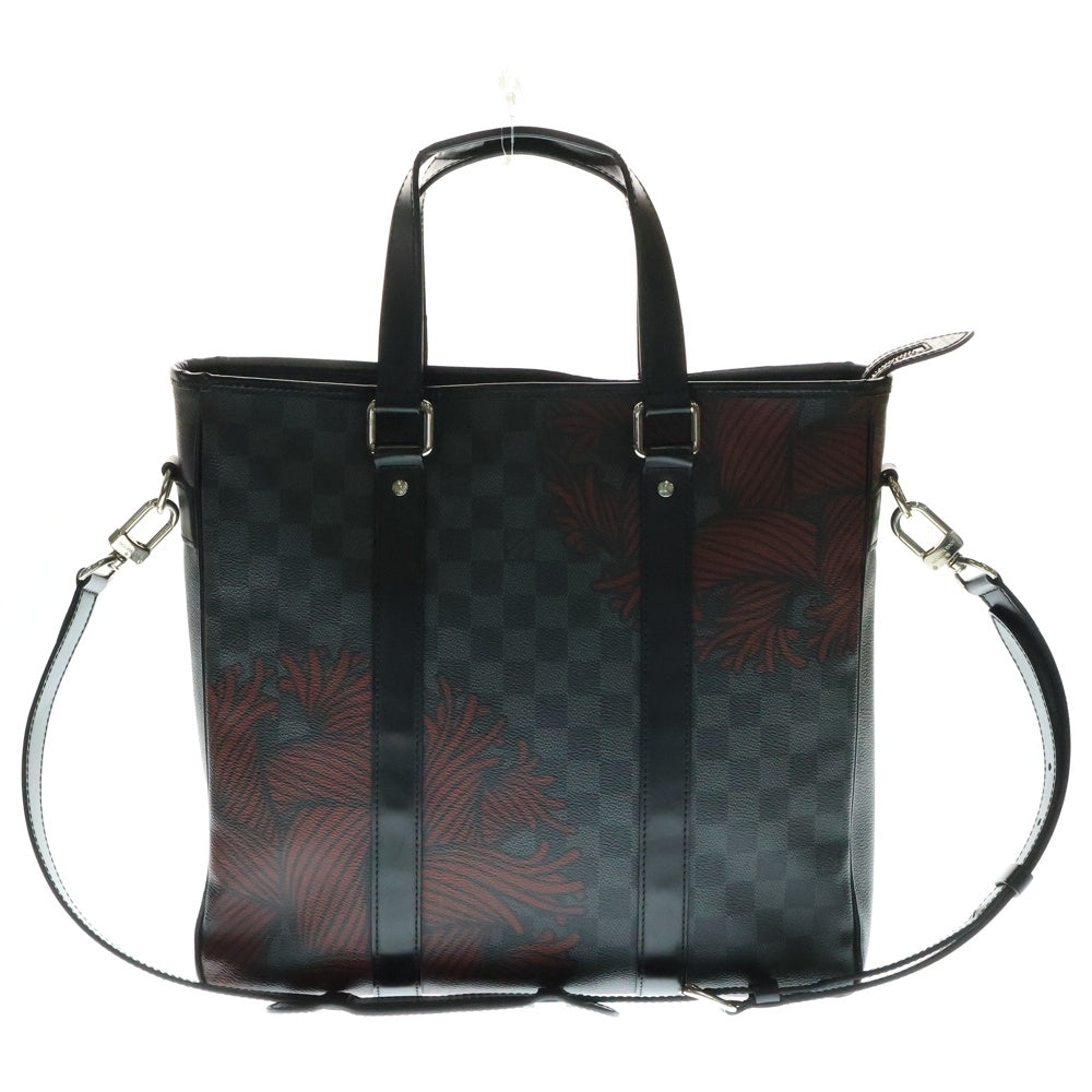 LOUIS VUITTON(ルイヴィトン) ×Christopher Nemeth クリストファーネメス タダオPM ダミエ グラフィット PVC レザー 2WAY ハンド ショルダー トートバッグ シルバー金具 ブラック N41717