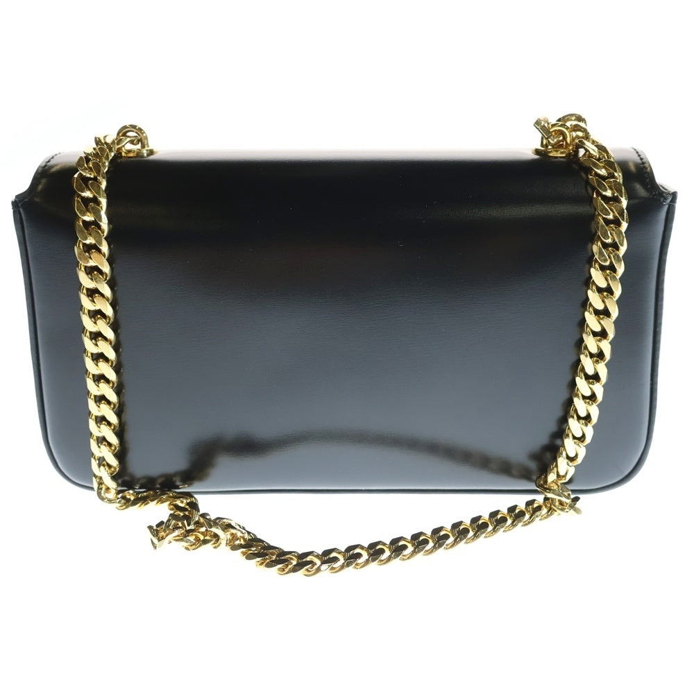 CELINE(セリーヌ) トリオンフ クロード シャイニーカーフスキン レザーチェーンショルダーバッグ ブラック レディース 115203BF4.38NO