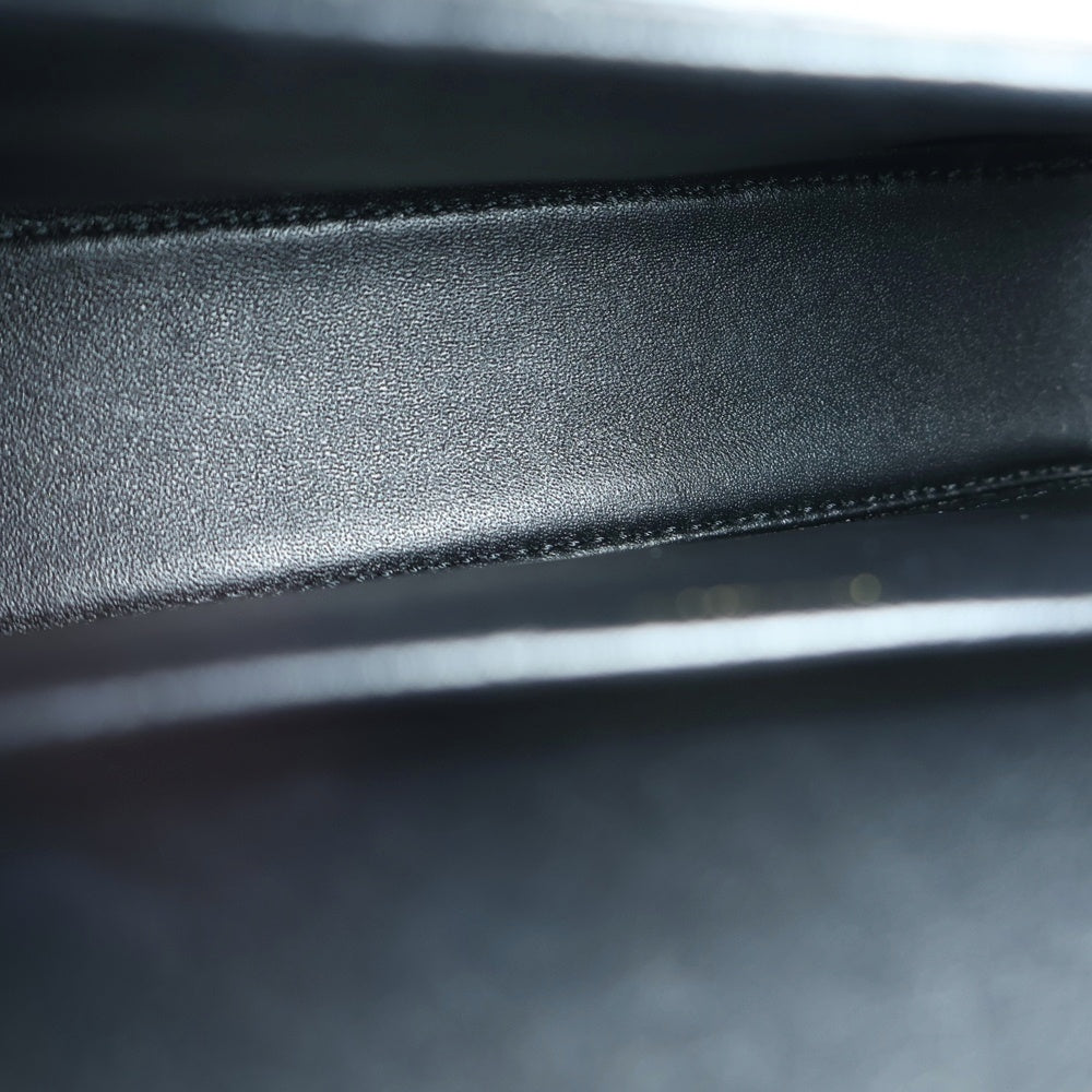 CELINE(セリーヌ) トリオンフ クロード シャイニーカーフスキン レザーチェーンショルダーバッグ ブラック レディース 115203BF4.38NO