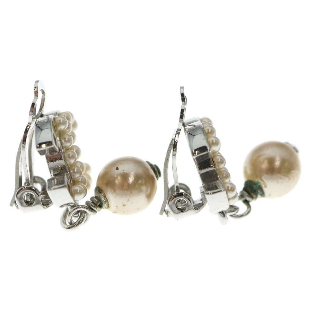 CHANEL(シャネル) ココマーク フェイクパール スイング イヤリング 05V シルバー GP