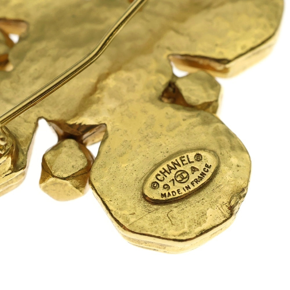 CHANEL(シャネル) ココマーク フェイクパール ブローチ ピンバッジ 97A ゴールド GP