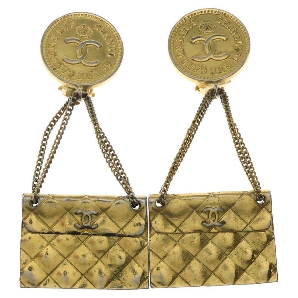 CHANEL(シャネル) マトラッセ バッグモチーフ イヤリング イヤーアクセサリー 26 ゴールド GP