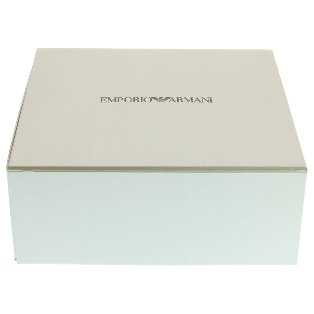 EMPORIO ARMANI(エンポリオアルマーニ) グラフィックプリント シルク ストール スカーフ グレー/ブルー