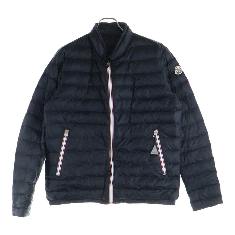 MONCLER(モンクレール) RIGEL リゲル ワッペンロゴ ジップアップ ライトダウン ジャケット ブラック 310914132899 53279