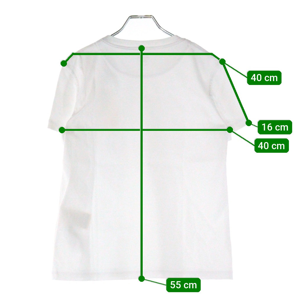 HERMES(エルメス) カルトゥッシュ 馬具 チェーンプリント クルーネック 半袖Tシャツ カットソー ホワイト レディース 5H4632DC