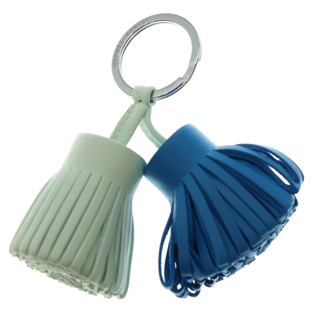 HERMES(エルメス) チャーム カルメン ウノドス キーホルダー アニューミロ ヴェールフィス/ブルーザンジバル