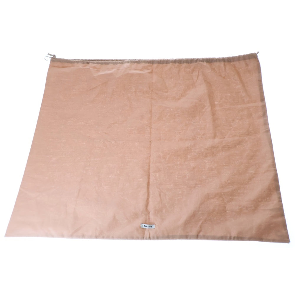 miumiu(ミュウミュウ) 2WAYハンドバッグ ショルダーバッグ ピンクベージュ ゴールド金具 ヴィッテロシャインレザー