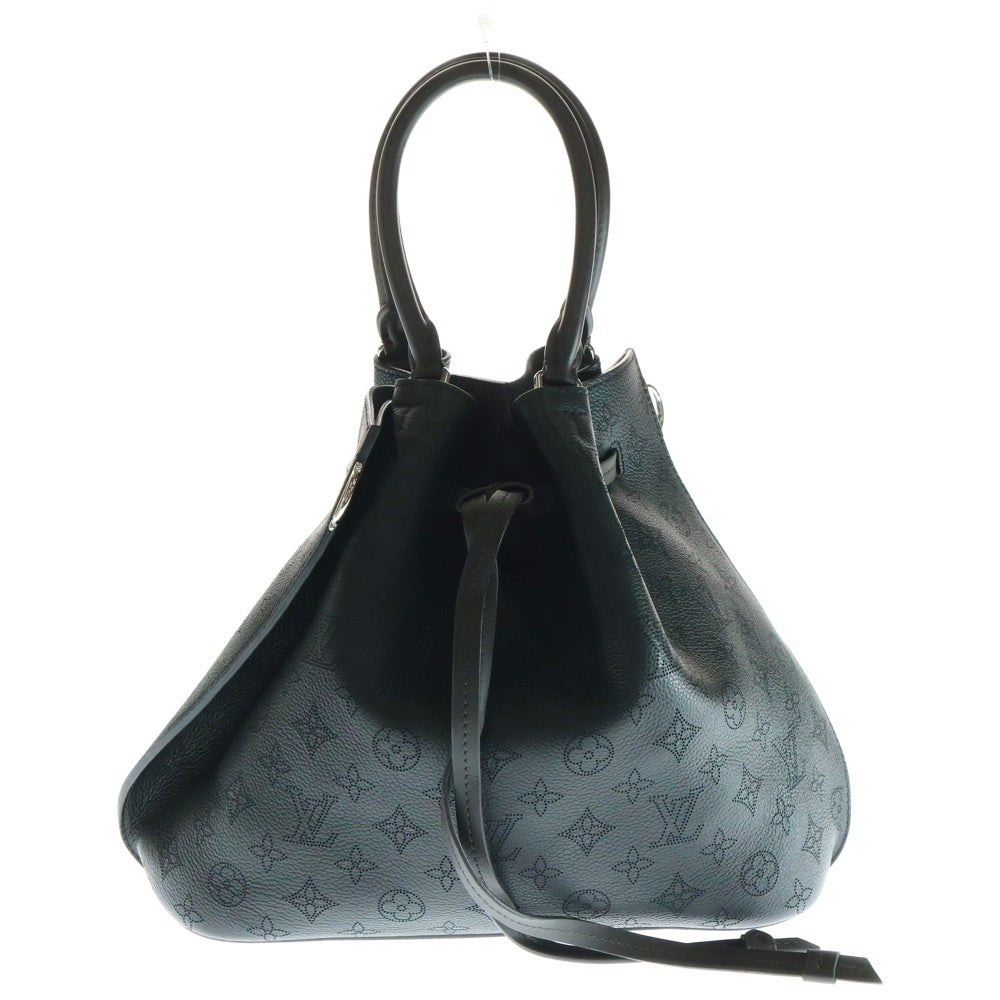 LOUIS VUITTON(ルイヴィトン) マヒナ ジロラッタ 2WAYハンドバッグ ショルダーバッグ ブラック ノワール シルバー金具 レザー M54402