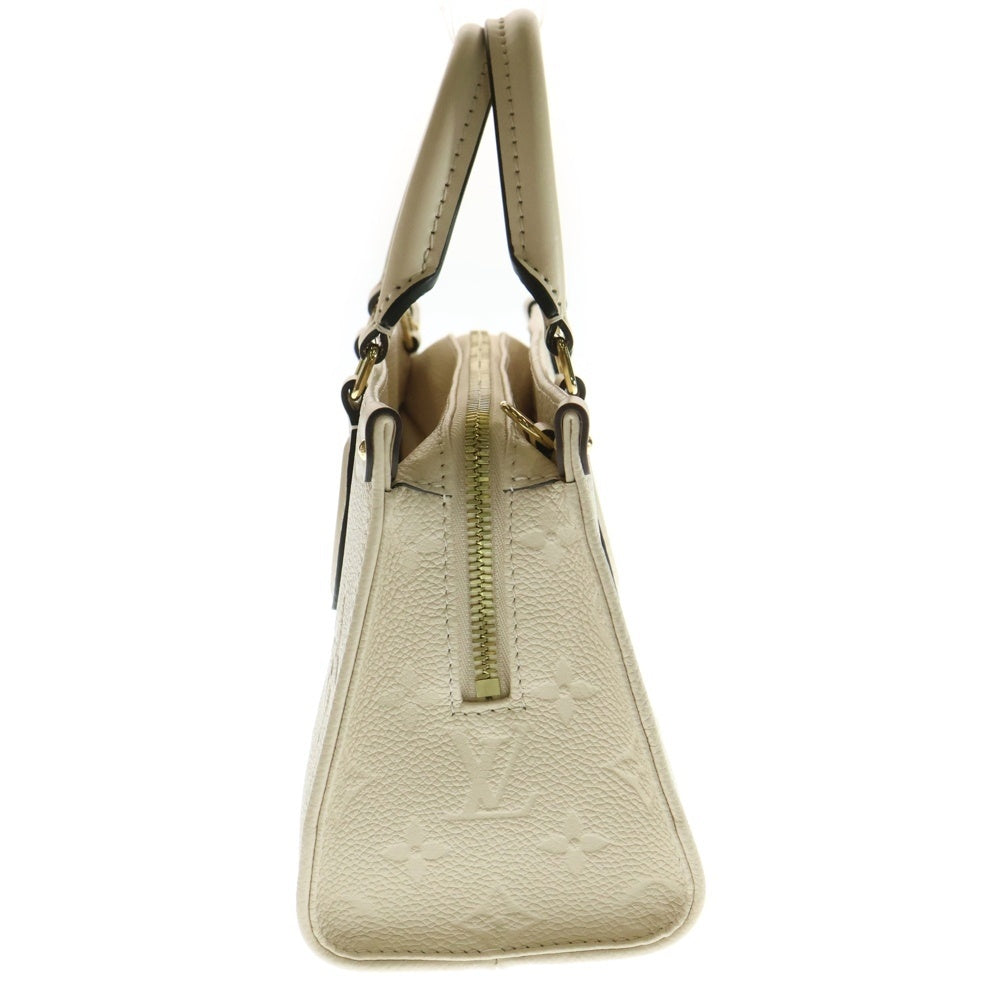 LOUIS VUITTON(ルイヴィトン) モノグラム・アンプラント オンザゴーEW クレーム 2WAYバッグ ショルダーバッグ ハンドバッグ アイボリー ゴールド金具 レザー M23698