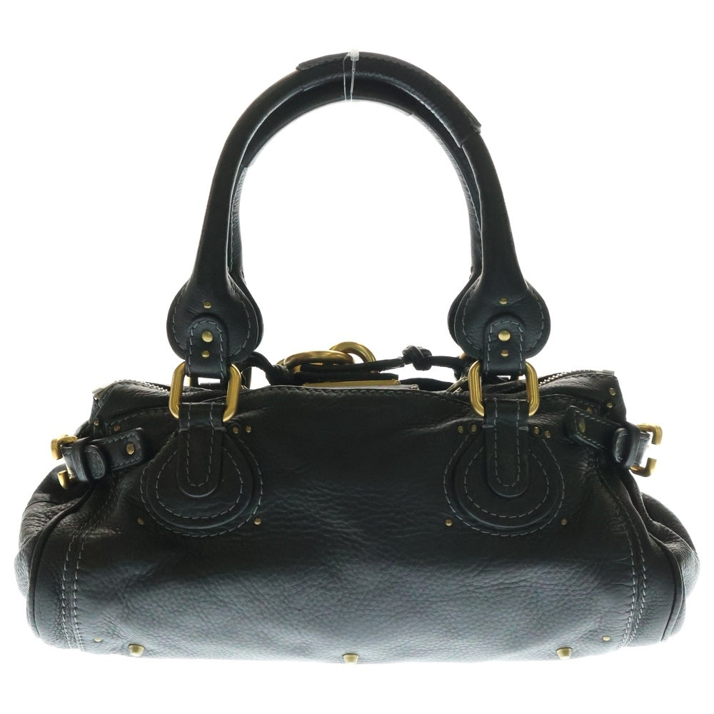 Chloe(クロエ) パディントン 2WAY ボストンバッグ ハンドバッグ ブラック ゴールド金具 レザー