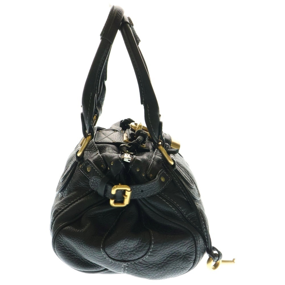 Chloe(クロエ) パディントン 2WAY ボストンバッグ ハンドバッグ ブラック ゴールド金具 レザー
