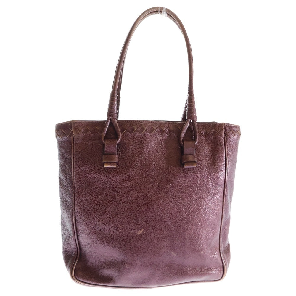 BOTTEGA VENETA(ボッテガヴェネタ) イントレチャート ハンドバッグ ミニトートバッグ メタリックピンク レザー