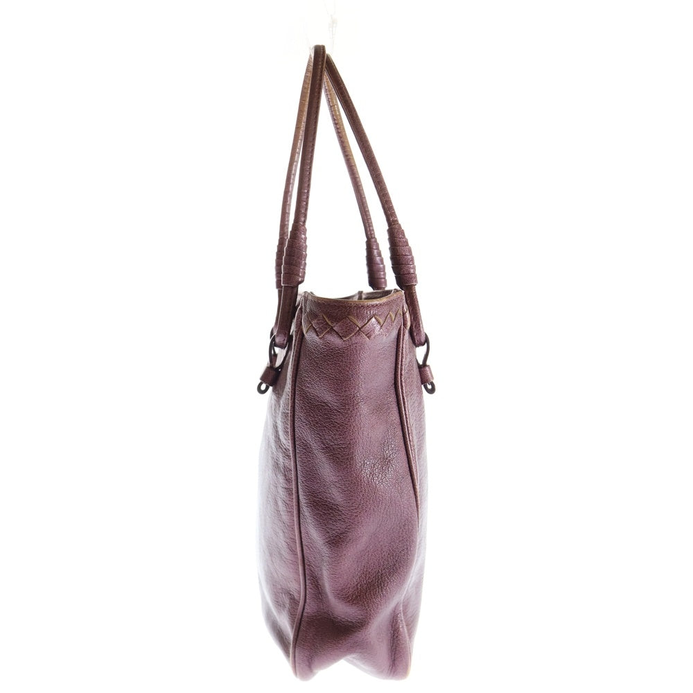 BOTTEGA VENETA(ボッテガヴェネタ) イントレチャート ハンドバッグ ミニトートバッグ メタリックピンク レザー