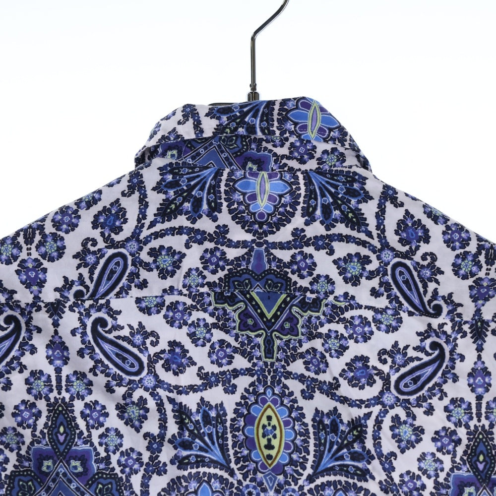ETRO(エトロ) フラワー ペイズリー総柄 ロングスリーブ 長袖シャツ ブルー