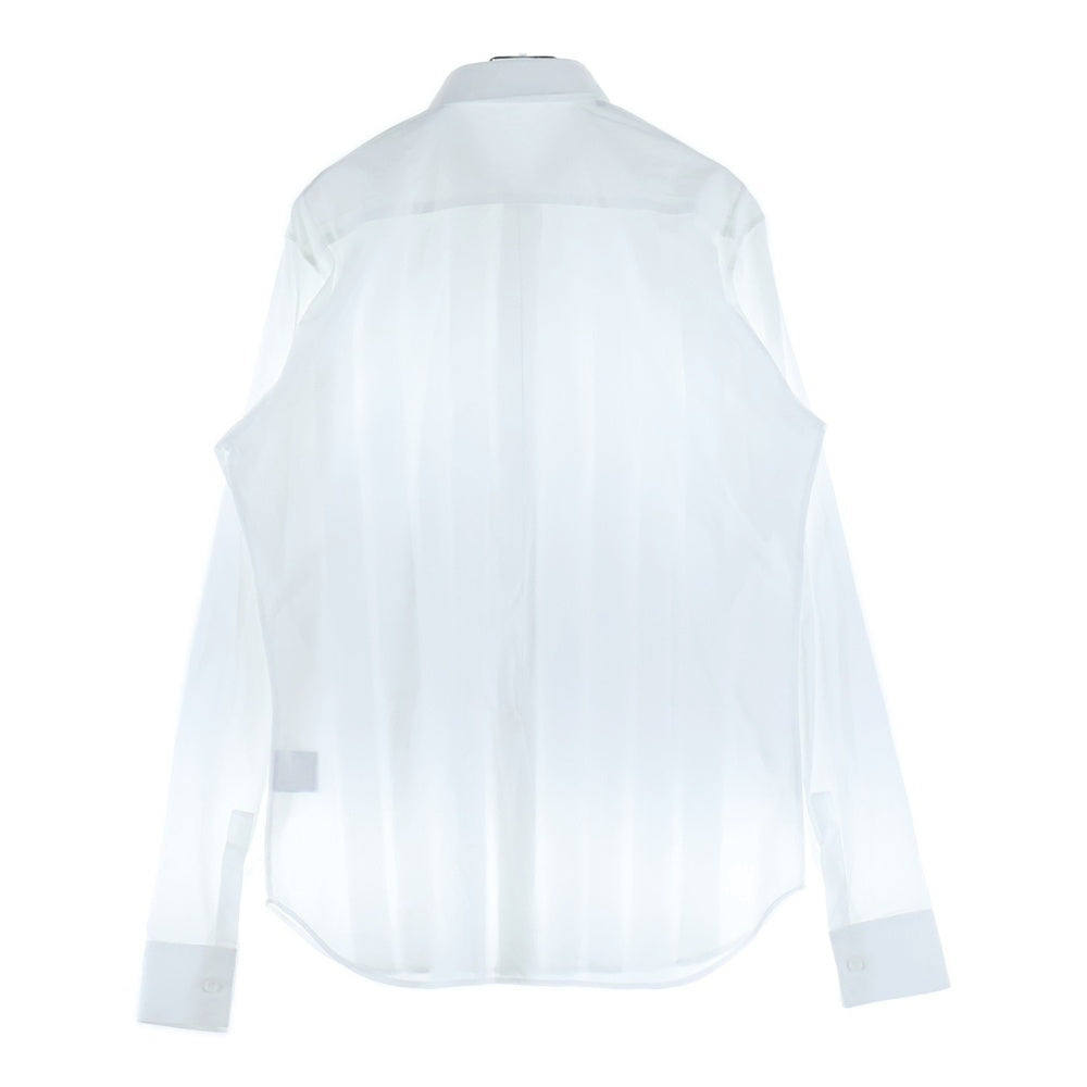 Dior HOMME(ディオールオム) 07SS ラウンドカラー長袖ドレスシャツ ホワイト 8E352660641
