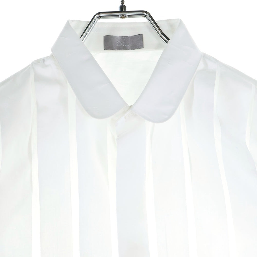 Dior HOMME(ディオールオム) 07SS ラウンドカラー長袖ドレスシャツ ホワイト 8E352660641