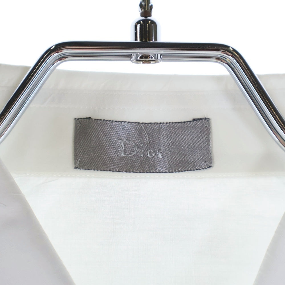 Dior HOMME(ディオールオム) 07SS ラウンドカラー長袖ドレスシャツ ホワイト 8E352660641