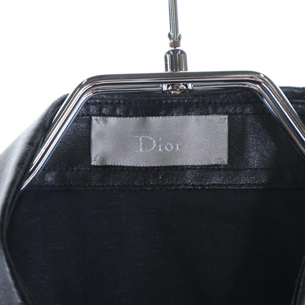 Dior HOMME(ディオールオム) 08AW BEE刺繍 比翼ボタン長袖シャツ ブラック 8H3150460789