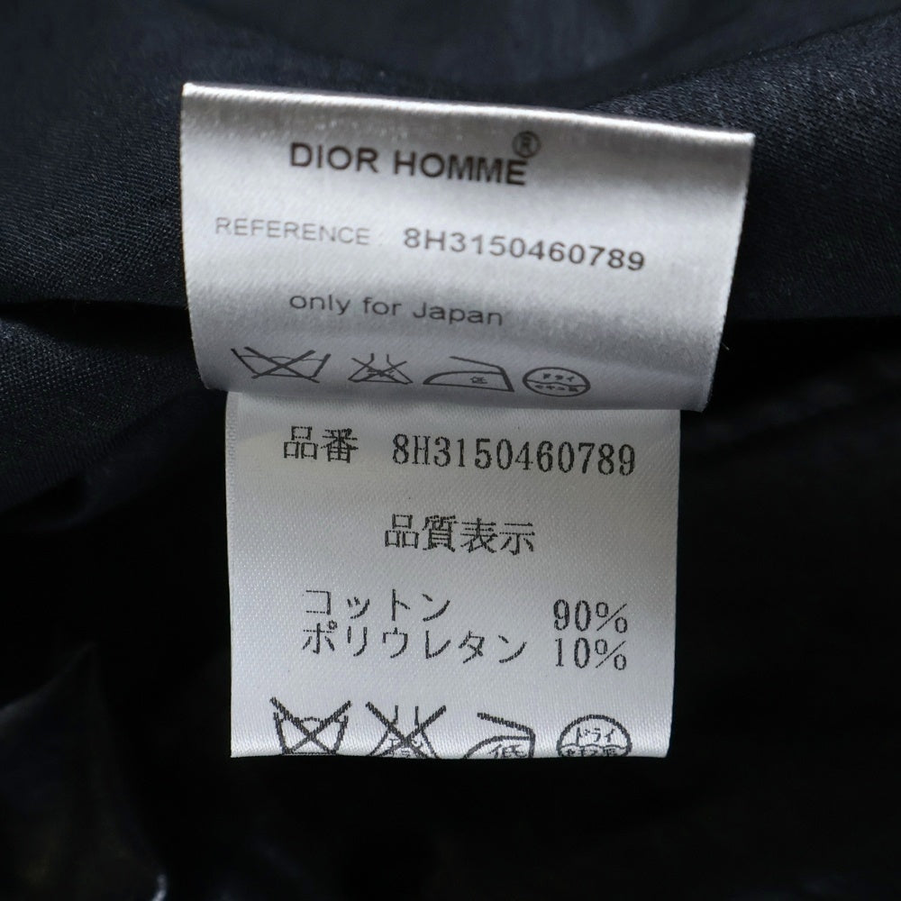 Dior HOMME(ディオールオム) 08AW BEE刺繍 比翼ボタン長袖シャツ ブラック 8H3150460789