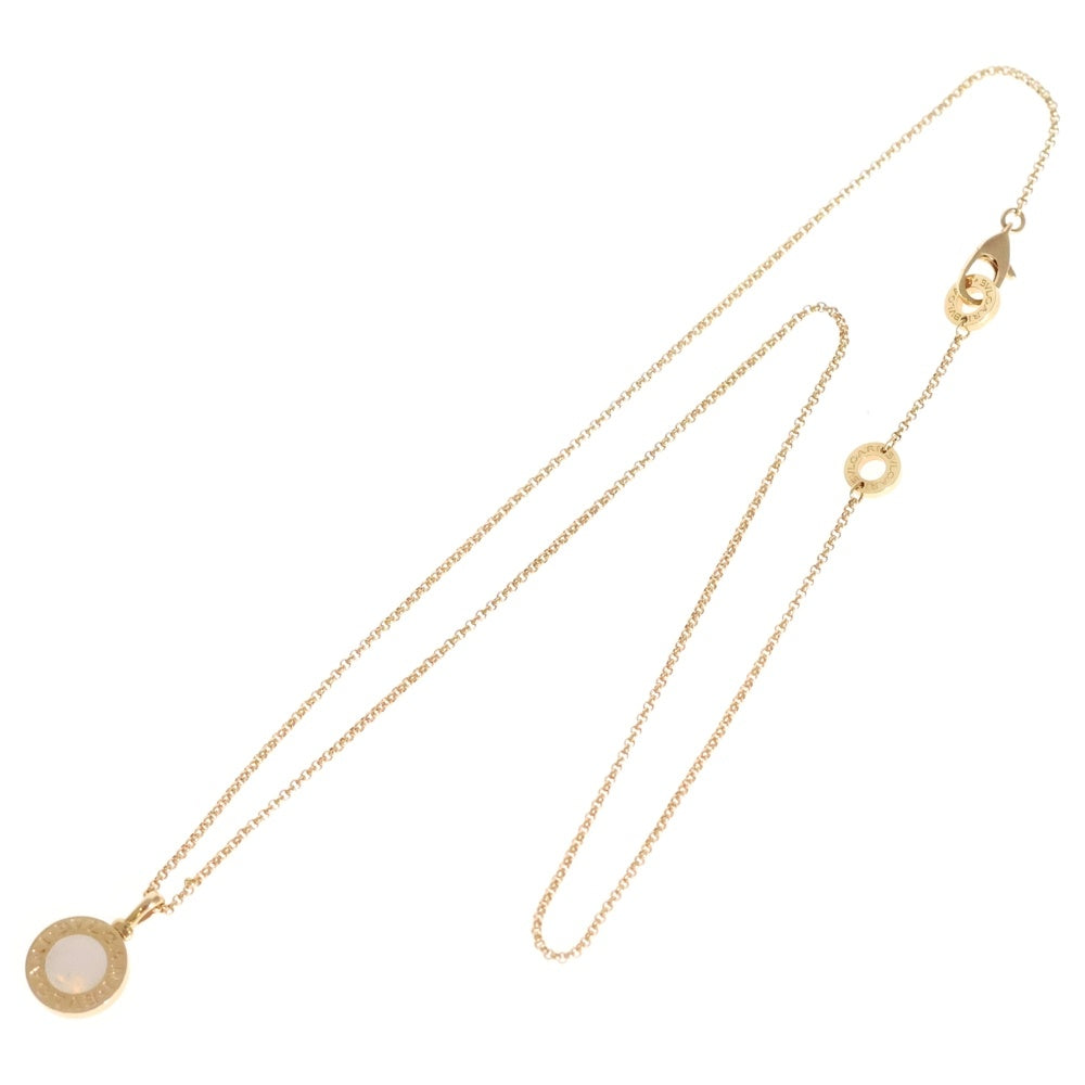 BVLGARI(ブルガリ) ブルガリブルガリ ホワイトシェル マザーオブパープルチェーンネックレス ペンダント Au750PG ピンクゴールド レディース 350553 CL857198
