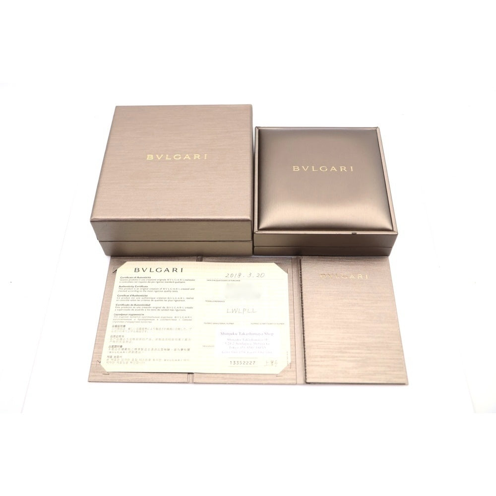 BVLGARI(ブルガリ) ブルガリブルガリ ホワイトシェル マザーオブパープルチェーンネックレス ペンダント Au750PG ピンクゴールド レディース 350553 CL857198