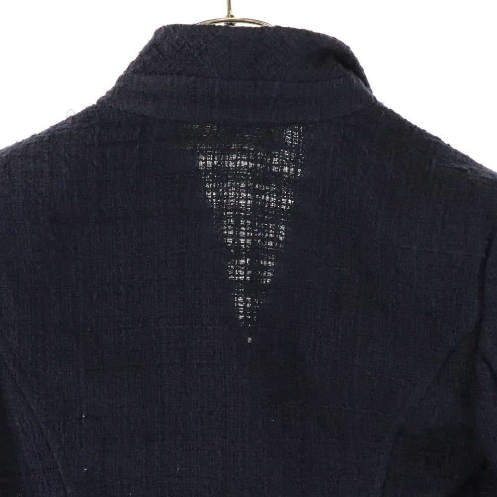 VALENTINO(ヴァレンティノ) コットンツイード 3B テーラードジャケット ネイビー レディース