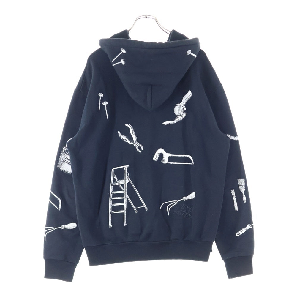 LOUIS VUITTON(ルイヴィトン) 23AW マルチツールエンブロイダードプルオーバーパーカー フーディー ブラック RM231 IHN HOY75W