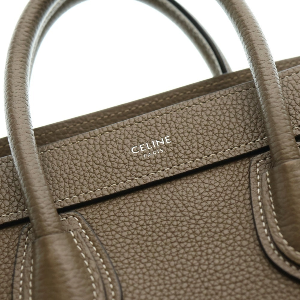 CELINE(セリーヌ) LUGGAGE NANO ラゲージ ナノ 2WAY レザーハンドバッグ ショルダーバッグ スリ ブラウン レディース