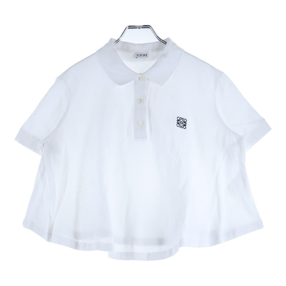 LOEWE(ロエベ) TRAPEZE POLO トラペーズ アナグラムロゴ 半袖ポロシャツ ホワイト