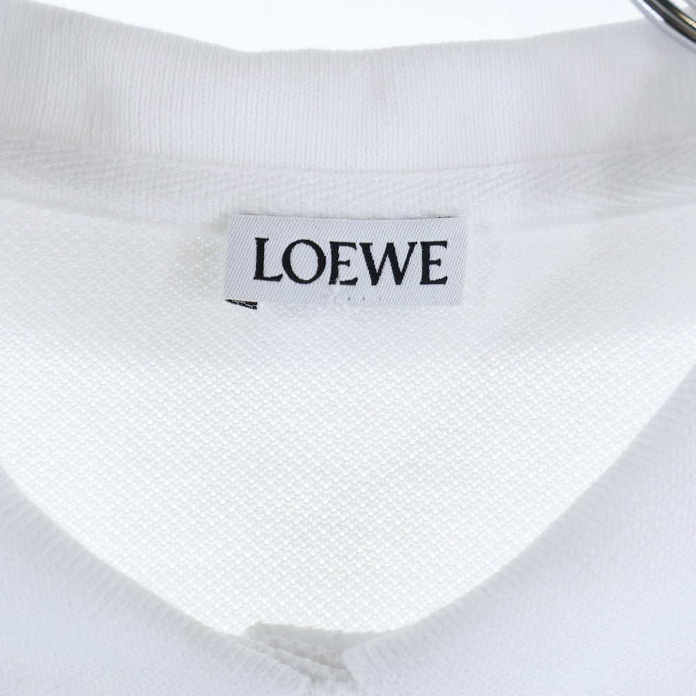 LOEWE(ロエベ) TRAPEZE POLO トラペーズ アナグラムロゴ 半袖ポロシャツ ホワイト