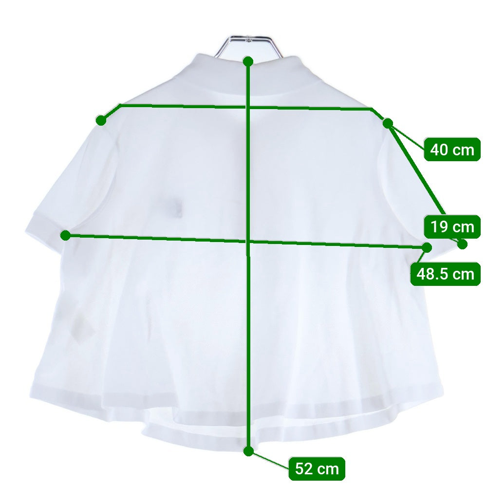 LOEWE(ロエベ) TRAPEZE POLO トラペーズ アナグラムロゴ 半袖ポロシャツ ホワイト