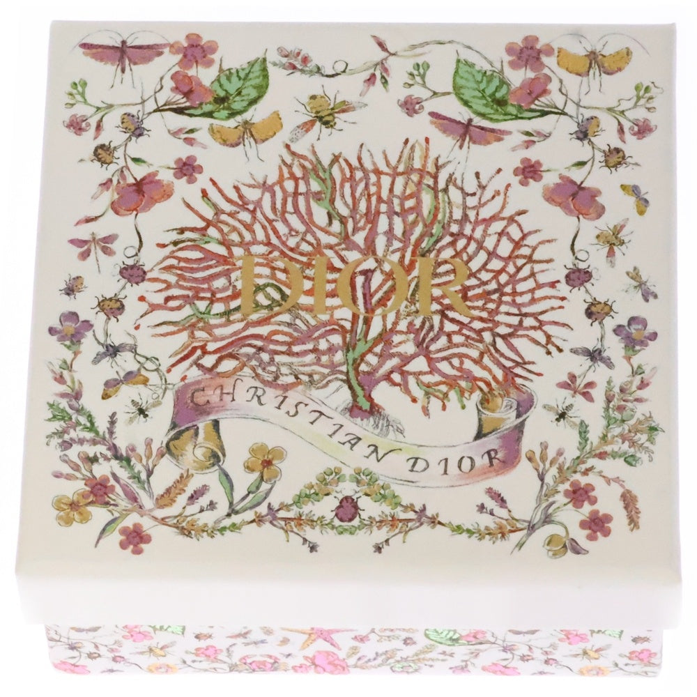 Christian Dior(クリスチャンディオール) CDロゴ ネックレス ラインストーン クリスタル ハート ペンダント チェーン ピンクゴールド GP N3118WOMCY