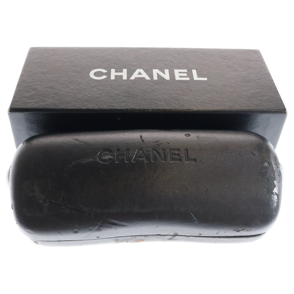 CHANEL(シャネル) ココマーク サングラス リムレス シルバーフレーム ダークグリーンレンズ 4002