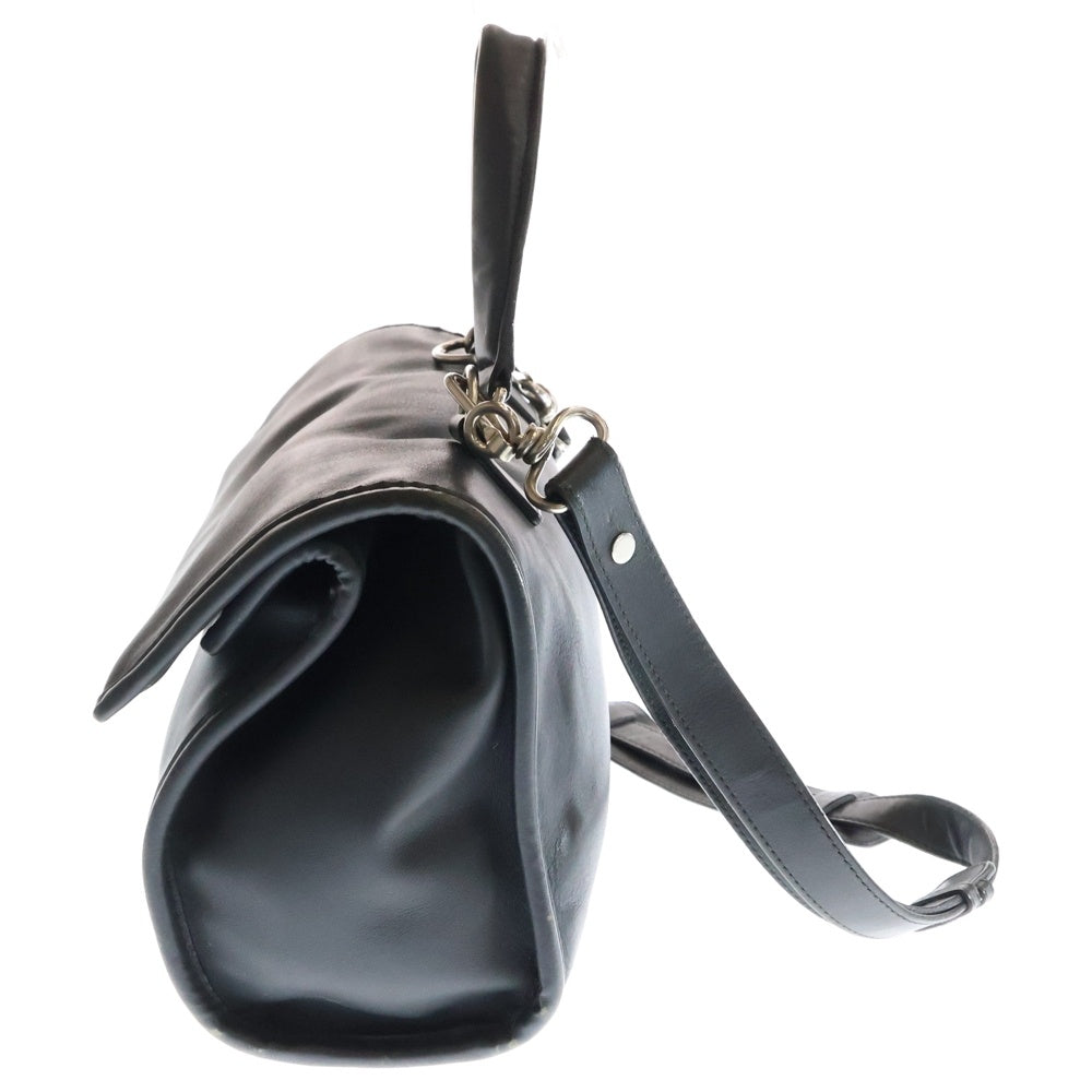 BALENCIAGA(バレンシアガ) ツールサッチェルS 2WAYバッグ ハンドバッグ ショルダーバッグ メッセンジャーバッグ グレー レザー シルバー金具 456984