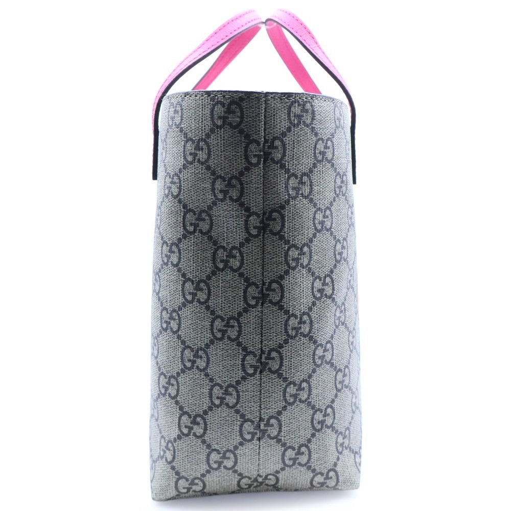 GUCCI(グッチ) GGスプリーム ハンドバッグ チルドレンズバンビ トートバッグ ハンドバッグ ベージュ×ピンク レザー×PVC 41081