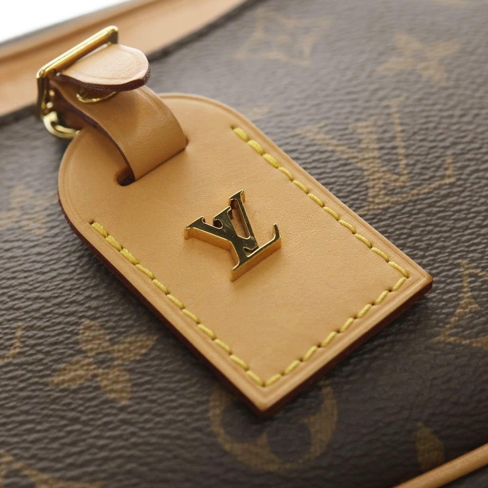 LOUIS VUITTON(ルイヴィトン) モノグラム ドーヴィルMINI レザーショルダーバッグ ブラウン M45528