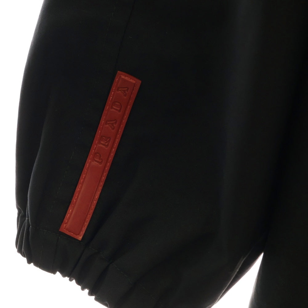 PRADA SPORT(プラダ スポーツ) GORE-TEX ゴアテックス ラバーロゴ ナイロン フーデッド ジップアップ ジャケット ブラック SGV85