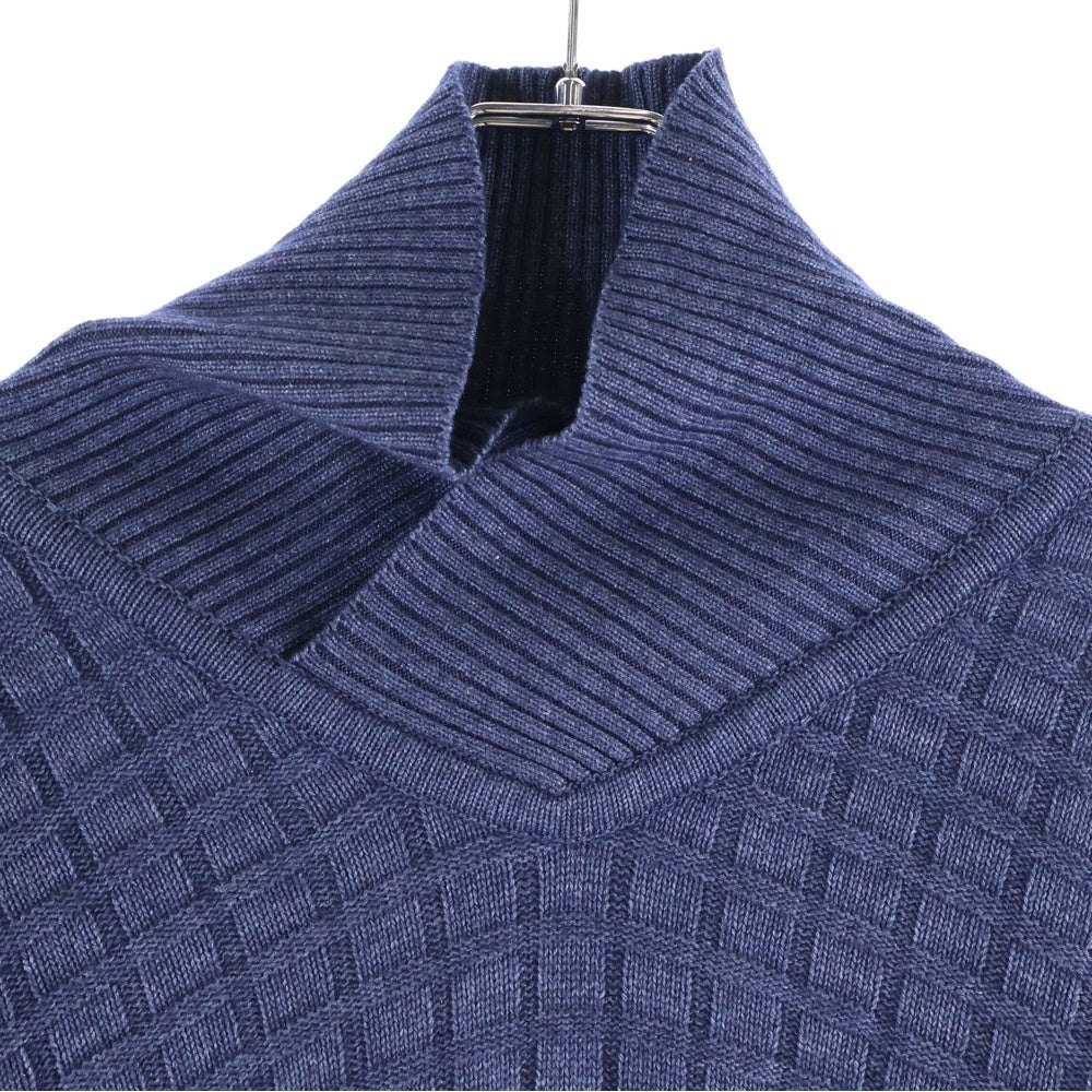 dunhill(ダンヒル) タートルネック カシミヤニットセーター ブルー