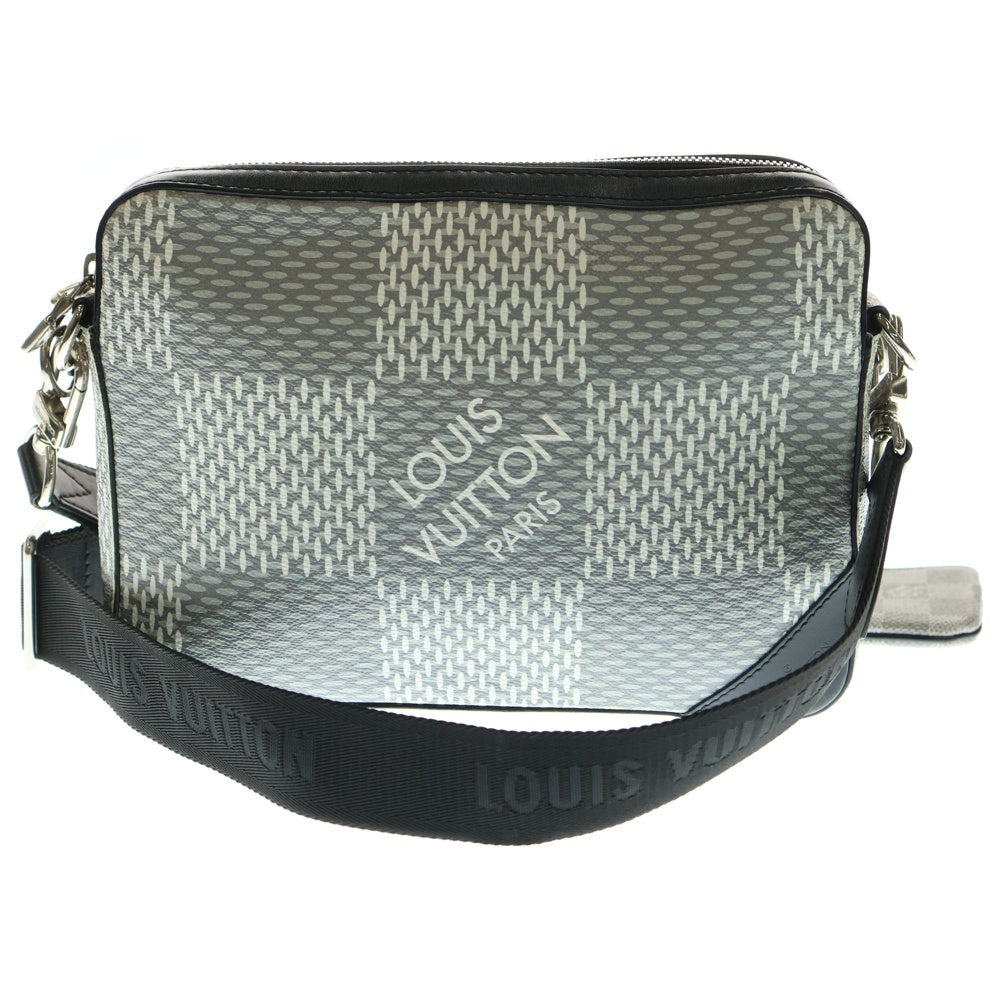 LOUIS VUITTON(ルイヴィトン) ダミエ・グラフィット トリオ メッセンジャーバッグ ショルダーバッグ グレー PVC×レザー N50027