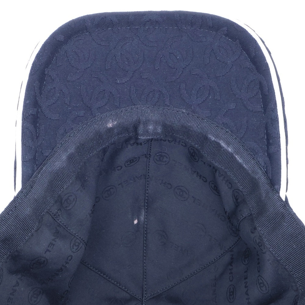 CHANEL(シャネル) 25SS ココマーク ポリアミド エンブロイダリー キャップ 帽子 ブラック AAA954